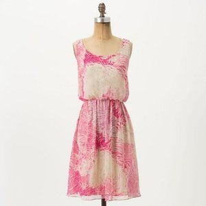 Anthropologie Rosy Plumes Dress, Size 00